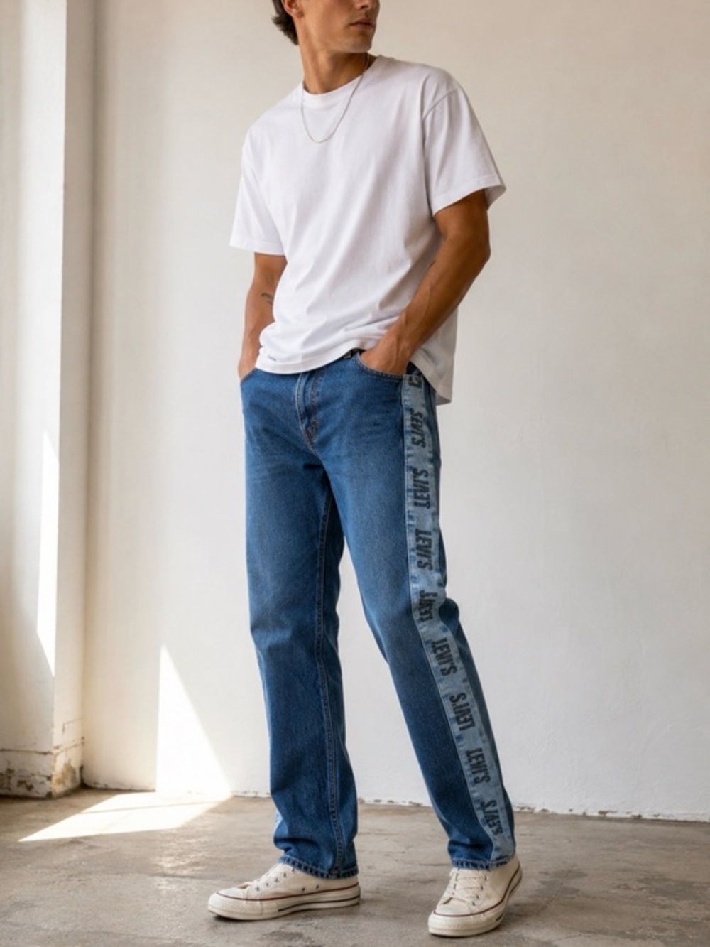 Levi’s Premium Hi-Ball Jeans Men’s 32x30 Blue Logo Side Stripe Denim